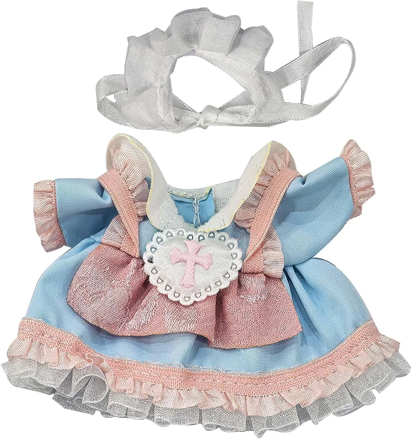 17cm Doll Clothes (NO Doll) Cute and Chic Outfits - 3 Piece (Dress   Hair Band), Kawaii Doll Set Accessories are Suitable for Birthday Gifts, Dress Up