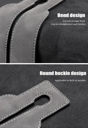 2 Pcs Car Seat Headrest Hook for Chevrolet Chairman Statesman Veritas Rezzo, Car Back Seat Hanger, for Handbag Purse Umbrellas Coat, Seat Back Organizer Storage Interior Accessories,A Black