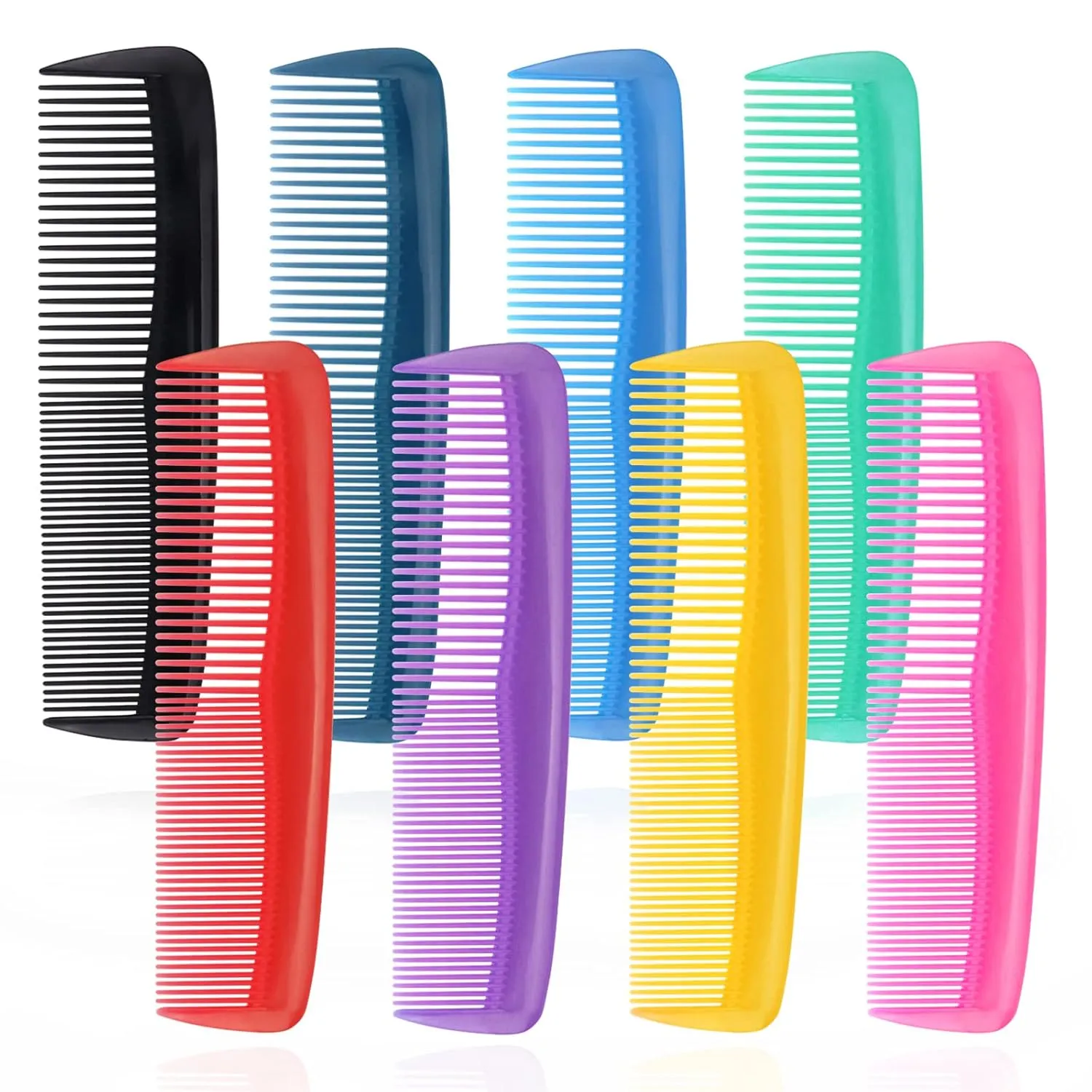 200 Pack Combs Individually Wrapped, Pocket Combs In Bulk Individually Wrapped,Bulk Combs For Homeless Individually Wrapped For Hotel,Airbnb,Shelter/Homeless/Nursing Home/Charity(8 Colors,200)