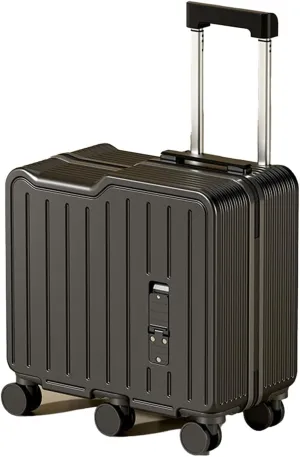 20" Ride-On Suitcase, Carry On Luggage Double Zipper Luggage with Spinner Wheels Carry on Toddler Luggage Travel Rolling Luggage Carry on Luggage Airline Approved(Black)