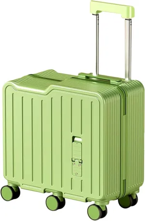 20" Ride-On Suitcase, Carry On Luggage Hardside Luggage with Spinner Wheels Carry on Toddler Luggage Travel Rolling Luggage Carry on Luggage Airline Approve (Green)