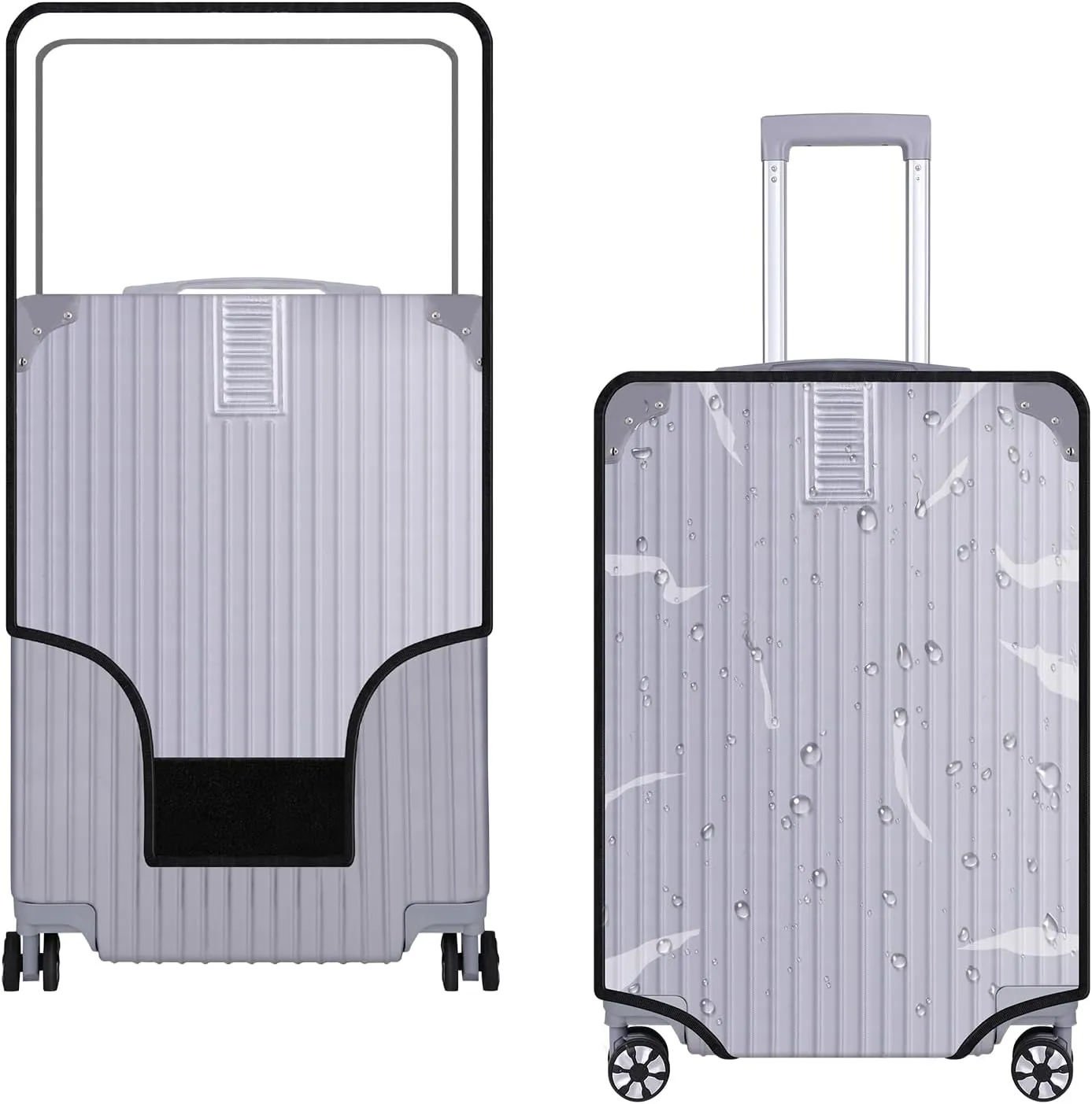 26 Inch Luggage Cover Protector Bag PVC Clear Plastic Suitcase Cover Protectors Travel Luggage Sleeve Protector
