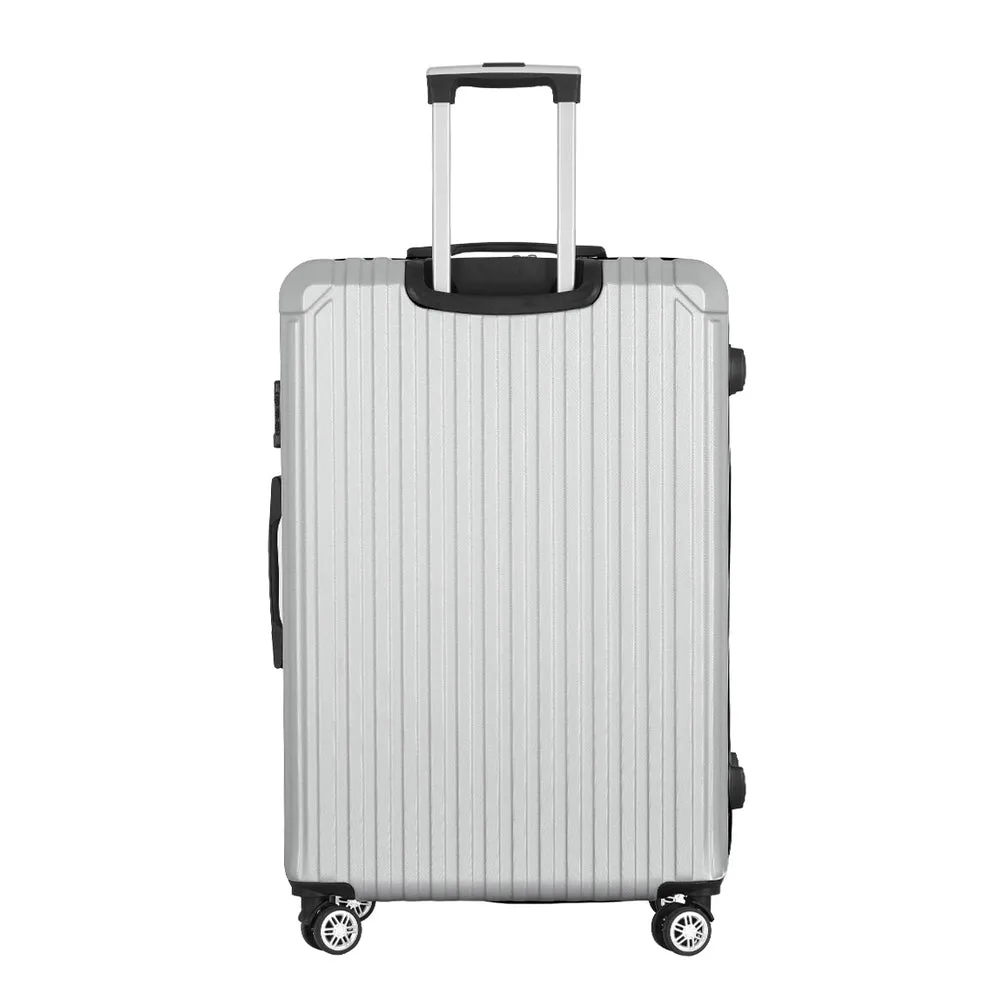 28-inch TSA Lock Hard Shell Luggage Set - Light Grey