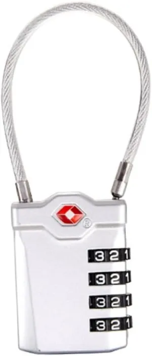 2Pcs Travel Luggage Lock Combination Padlocks for Suitcases Secure for Outdoor Safety Open Red Indicator Silver Black Colors Each