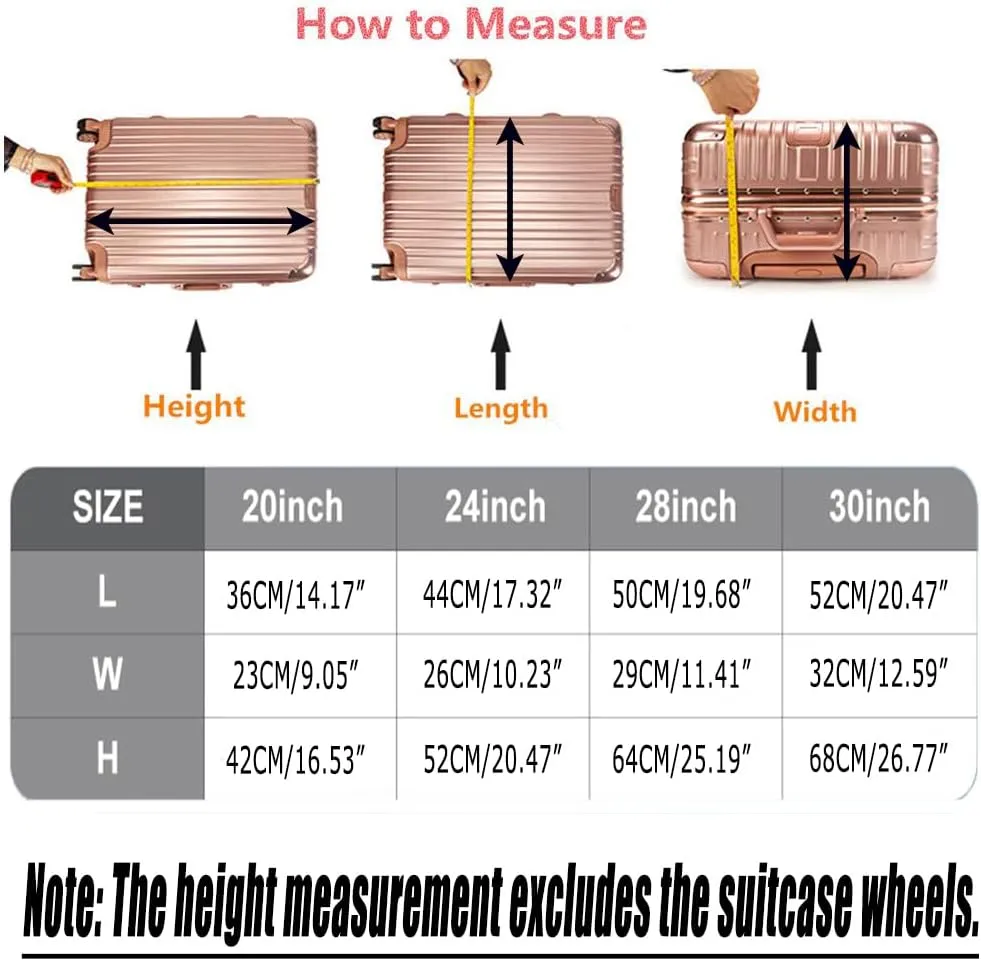 30 Inch Clear PVC Suitcase Cover Protectors Suitcase Covers for Luggage Thickened suitcase protective cover for Wheeled Suitcase Suitable for 30"-31"