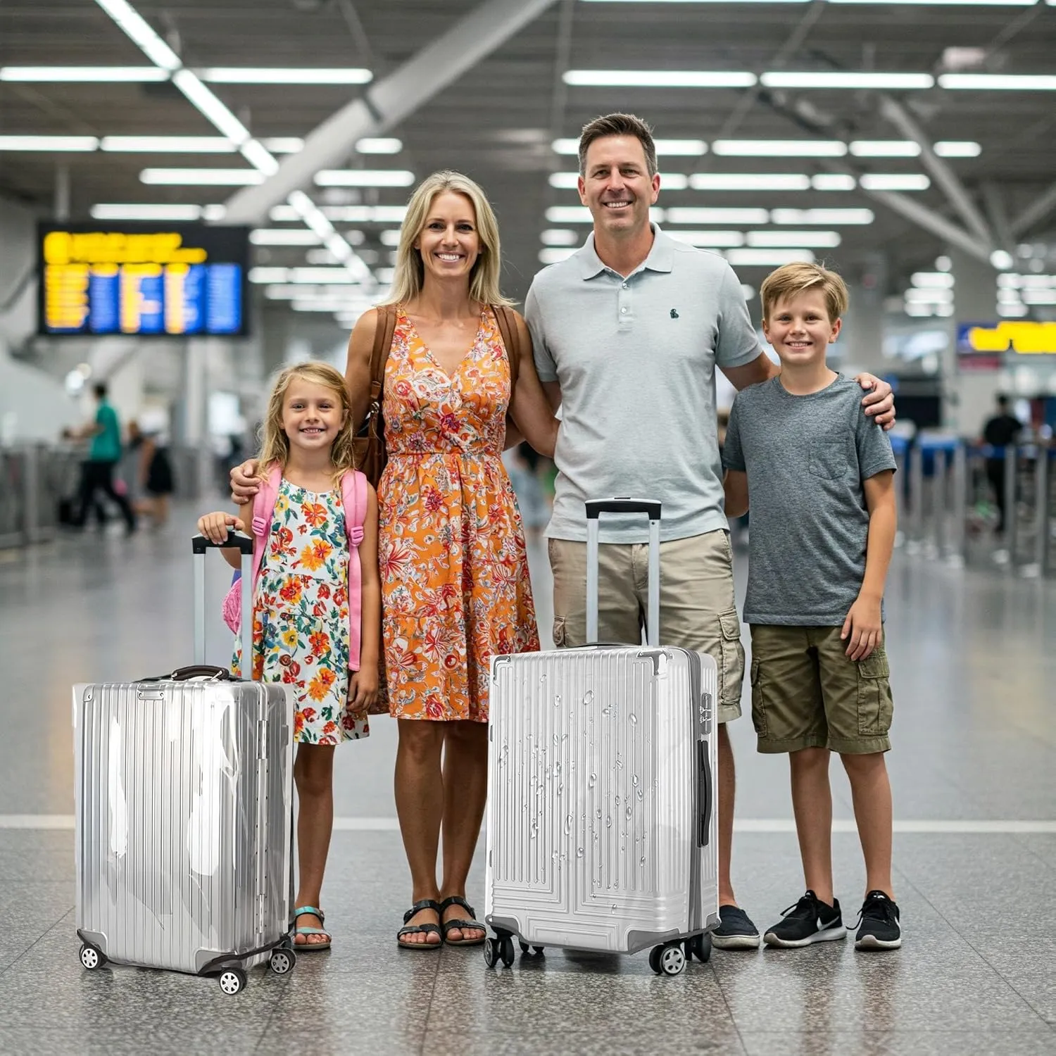 30 Inch Clear PVC Suitcase Cover Protectors Suitcase Covers for Luggage Thickened suitcase protective cover for Wheeled Suitcase Suitable for 30"-31"