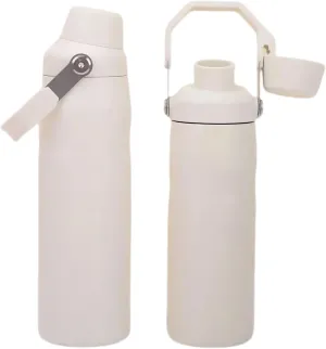 304 Stainless Steel Crooked Mouth Insulation Cup Large Capacity Handle Sports Water Bottle High Value Outdoor Mountaineering Kettle(White,1000ml)