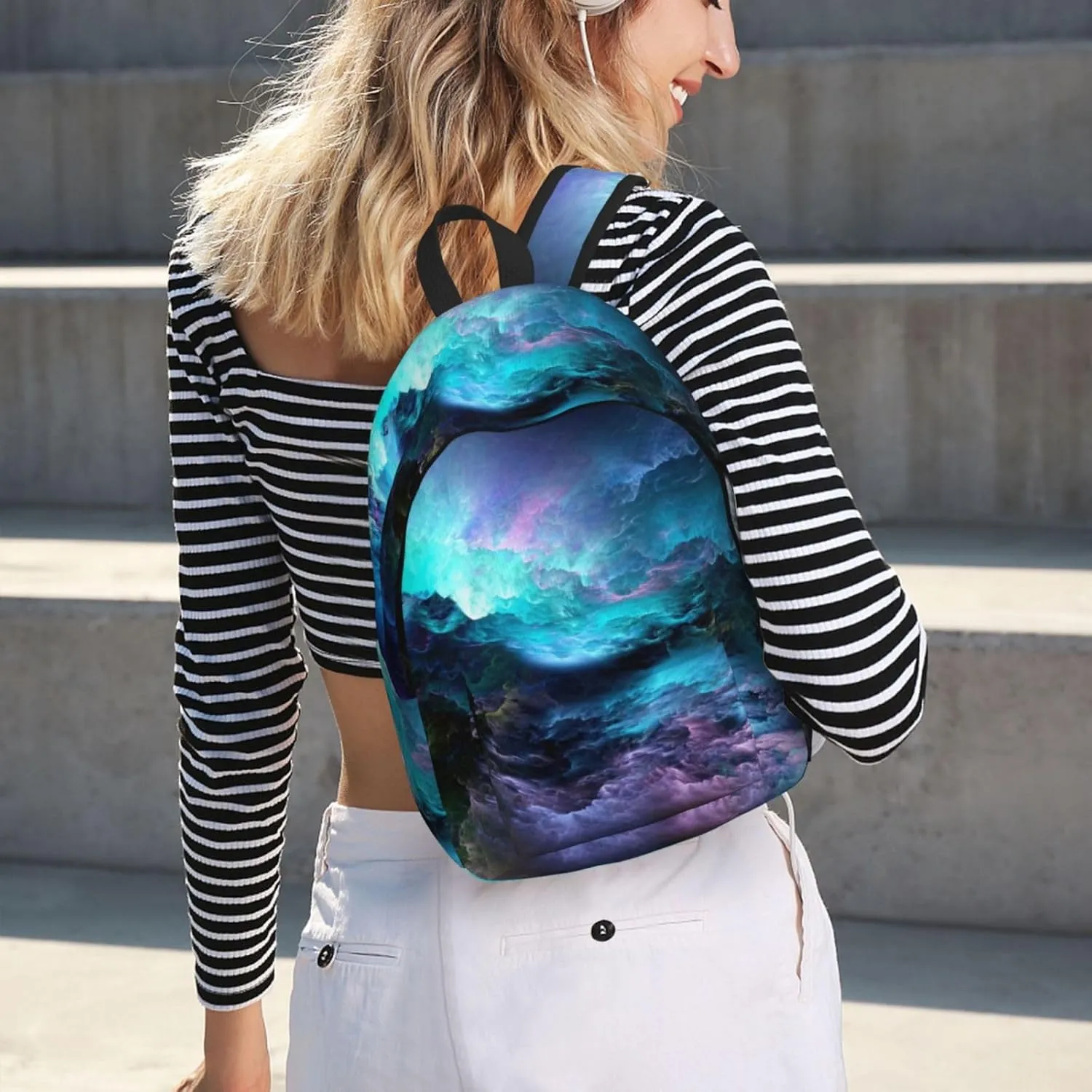 3d Graphics Universe Space Canvas Casual Lightweight Duffel Bag, Fashion Duffel Bag, Casual Daypack, Unisex Travel Backpack