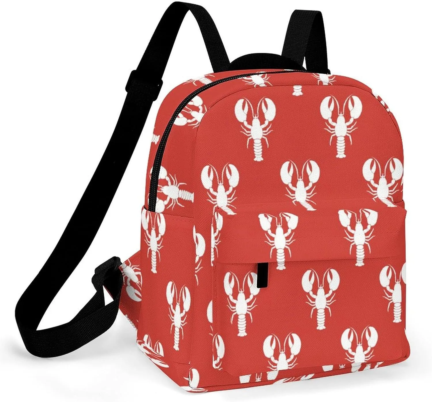 3D Lobster Print Backpacks Laptop Mini Backpacks for Women Travel Shoulder Bag Bookbag Rucksack Daypack 10 Inch
