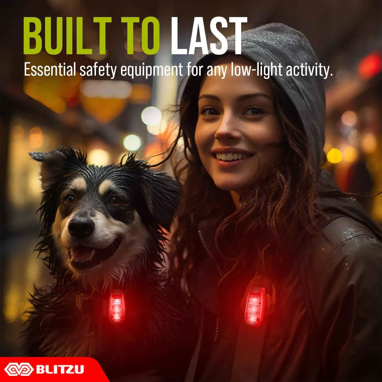 4 Pack LED Safety Light, Clip on Reflective Gear Lights for Walking at Night, Running, Jogging, High Visibility Strobe Light Accessories for Runners, Kids, Hiking, Kayak, Cycling, Camping, Boat