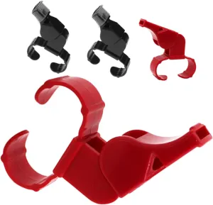 4Pcs Sports Whistle with Ring Attachment Loud Double Frequency Sound for Referees for Basketball Football Volleyball Training Emergency Situations