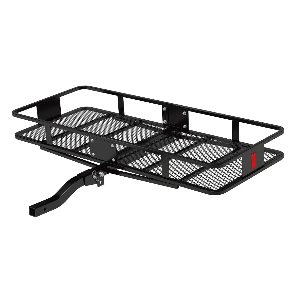 500 LB Foldable Hitch Cargo Carrier, Heavy-Duty Steel Luggage Basket, 60'' x 20'', Fits 2'' Recevier