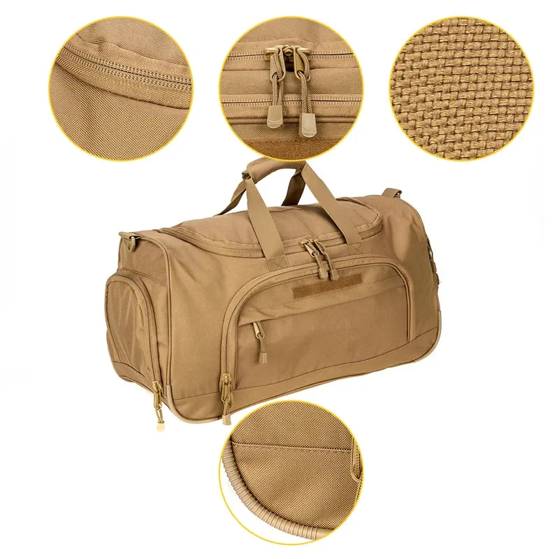 50L Foldable Travel Duffle Bag with Shoes Compartment - Versatile Sports Bag for Gym and Outdoor Activities