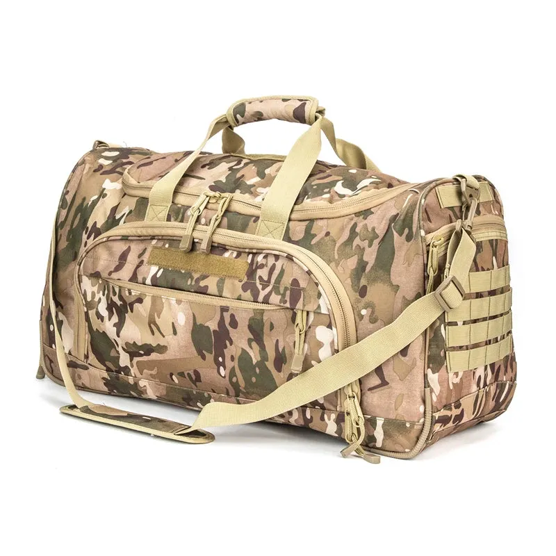 50L Foldable Travel Duffle Bag with Shoes Compartment - Versatile Sports Bag for Gym and Outdoor Activities