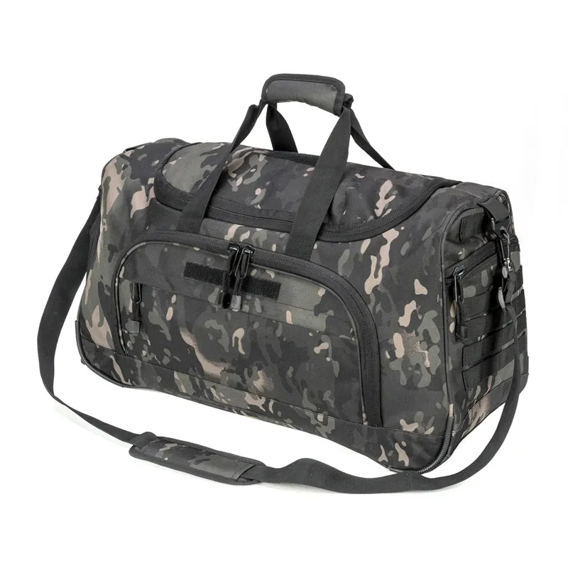 50L Foldable Travel Duffle Bag with Shoes Compartment - Versatile Sports Bag for Gym and Outdoor Activities