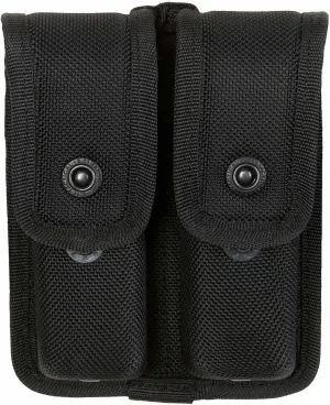5.11 Tactical Sierra Bravo Double Mag Pouch – Durable, Magazine Holder for Quick Access & Secure Fit – MOLLE Compatible – Ideal for Tactical Gear, Range Use, Outdoor Activities, Black, Style 56245ABR