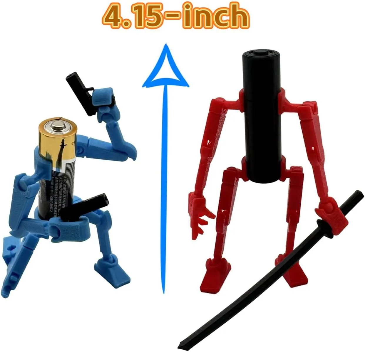 5PCS 3D Printed Mobile Robot T13 Action Figure, Limbs Movable Figure, Environmental Protection Toys, Desktop Decoration, Creative Gifts