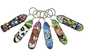 6 Skateboard Keychains