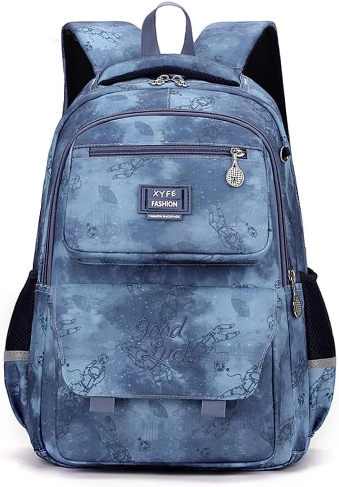 7Trees Backpack for School Girls Backpacks for Kids Bookbag for Middle School Bags Water-resistant Travel Back Pack (Blue)