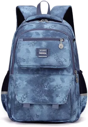 7Trees Backpack for School Girls Backpacks for Kids Bookbag for Middle School Bags Water-resistant Travel Back Pack (Blue)