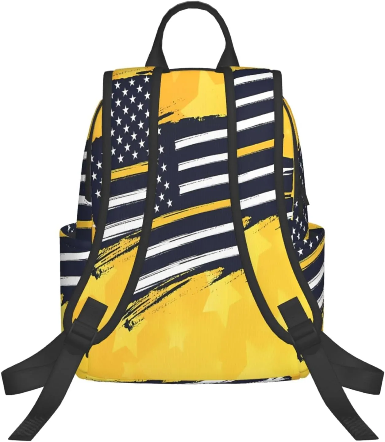 911 Dispatcher American Flag Stars Casual Backpacks Laptop Backpack Outdoor Travel Rucksack Sport Carry-On Daypack Lightweight Bag with Multi-Pockets