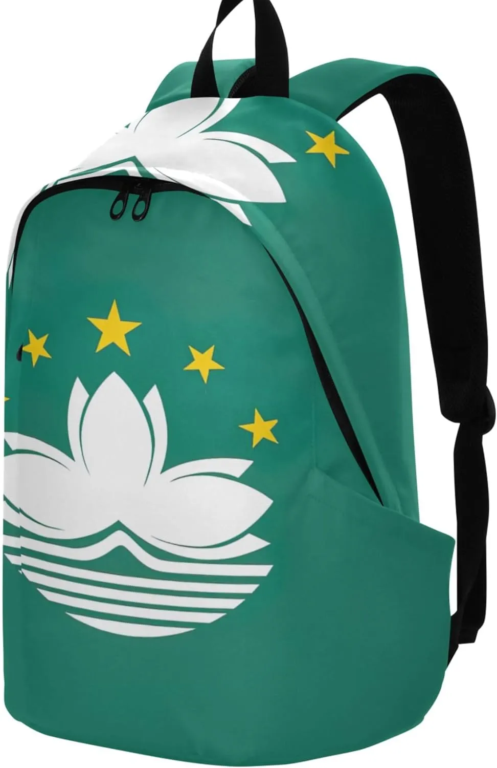 Aesthetic Casual Womens Daypack Cute Backpack Casual Macau Flag Back to School Gifts for Adults