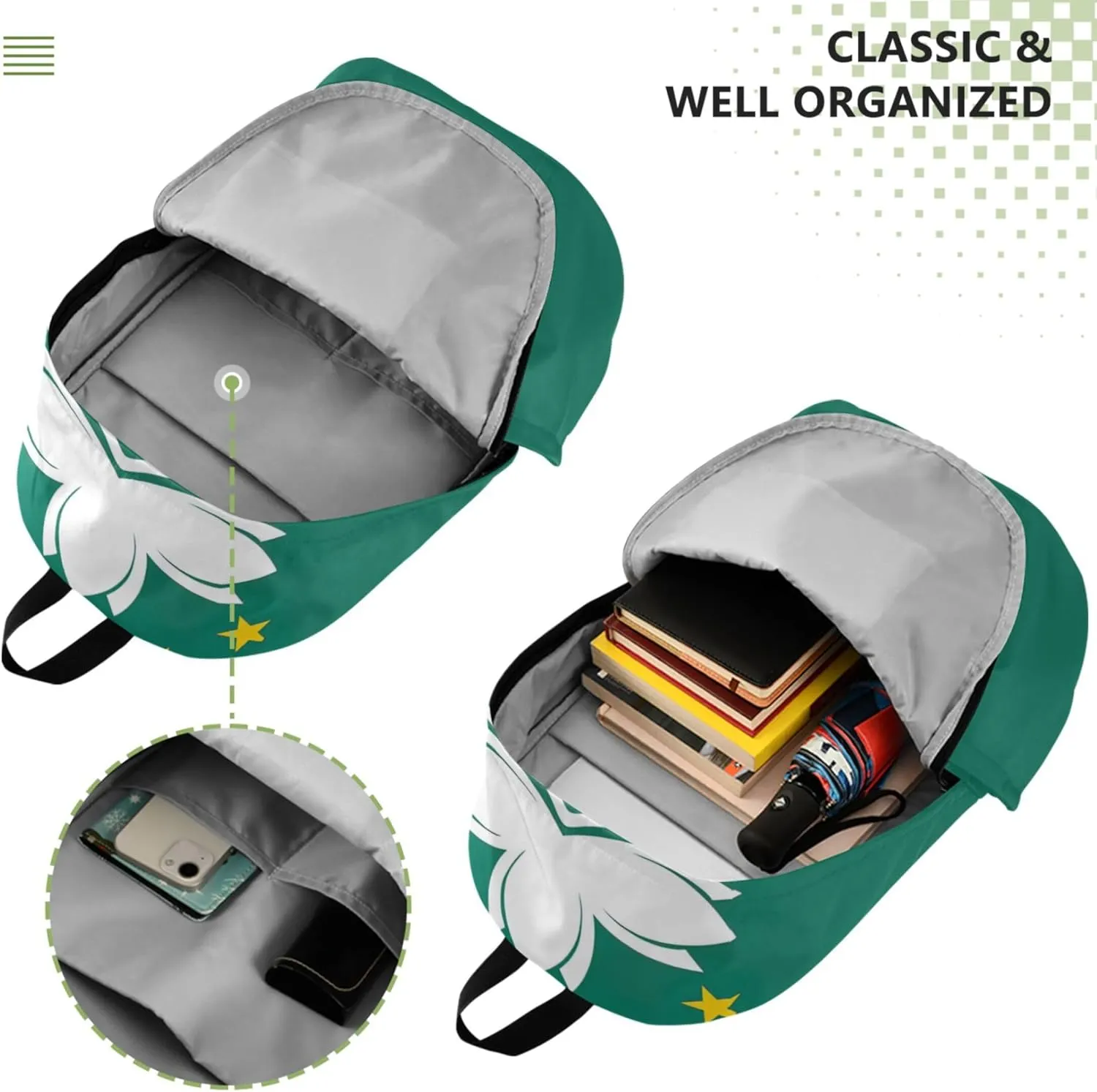 Aesthetic Casual Womens Daypack Cute Backpack Casual Macau Flag Back to School Gifts for Adults