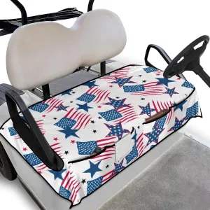 AFPANQZ Golf Cart Seat Cover with Pockets Cozy Universal Golf Cart Towels Fits Front and Back Seat of Club Cars