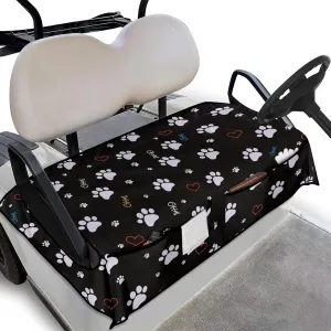 AFPANQZ Golf Cart Seat Cover with Pockets Cozy Universal Golf Cart Towels Fits Front and Back Seat of Club Cars