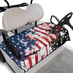AFPANQZ Golf Cart Seat Cover with Pockets Easy to Install Universal Cushion Cover for Club Car with Armrests