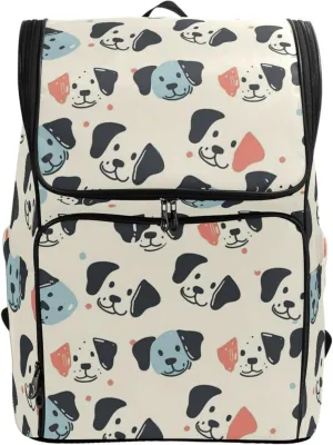 ALAZA Large Travel Laptop Backpack Cute Doodle Dogs Rucksack Women Men Business Office Back Pack Daily Commute Backpacks,Water Resistant College Computer Bag,19"