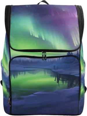 ALAZA Large Travel Laptop Backpack Milky Way in Night Forest Scene with Fog Rucksack Women Men Business Office Back Pack Daily Commute Backpacks,Water Resistant College Computer Bag,19"