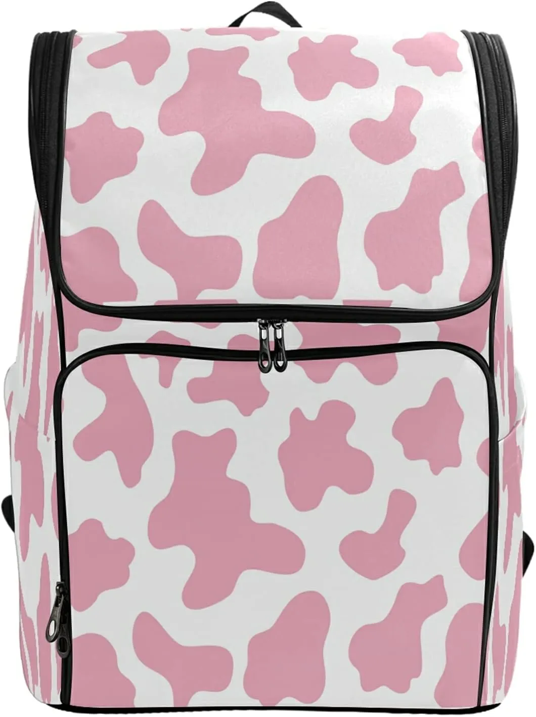 ALAZA Schoolbag Large Bookbag Pink Cow Print Camo Camoflage Backpacks Laptop Backpack for Kindergarten Elementry Middle School Student College Adult Backpack