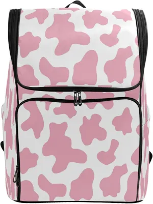 ALAZA Schoolbag Large Bookbag Pink Cow Print Camo Camoflage Backpacks Laptop Backpack for Kindergarten Elementry Middle School Student College Adult Backpack