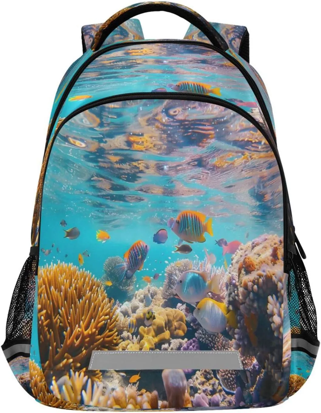 ALAZA Underwater World Sea Backpack for Boys Girls Students Elementary School Bag Kids Bookbag Travel Daypack