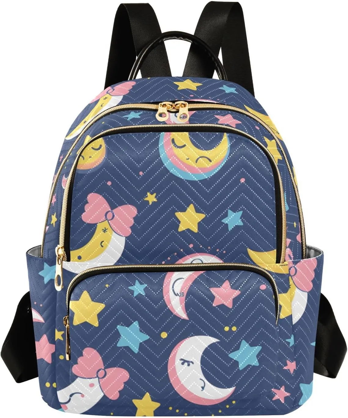 ALAZA Women Mini Backpack Purse Bag Lightweight Casual Daily Travel Backpack A Kawaii Sailor Moon Themed Pattern Back Pack Fashion Multipurpose Shoulder Bag,M