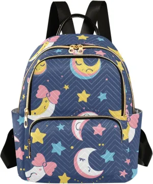 ALAZA Women Mini Backpack Purse Bag Lightweight Casual Daily Travel Backpack A Kawaii Sailor Moon Themed Pattern Back Pack Fashion Multipurpose Shoulder Bag,M