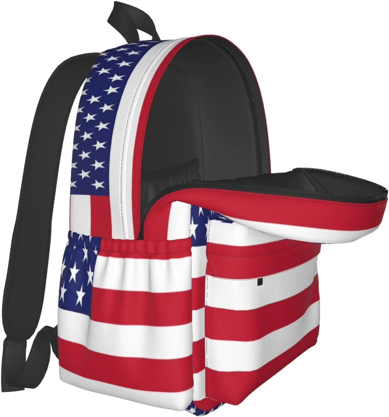 American Flag Casual Backpacks Large Travel Backpack Laptop Rucksack Sports Daypack Adjustable Strap Bag for Camping Hiking