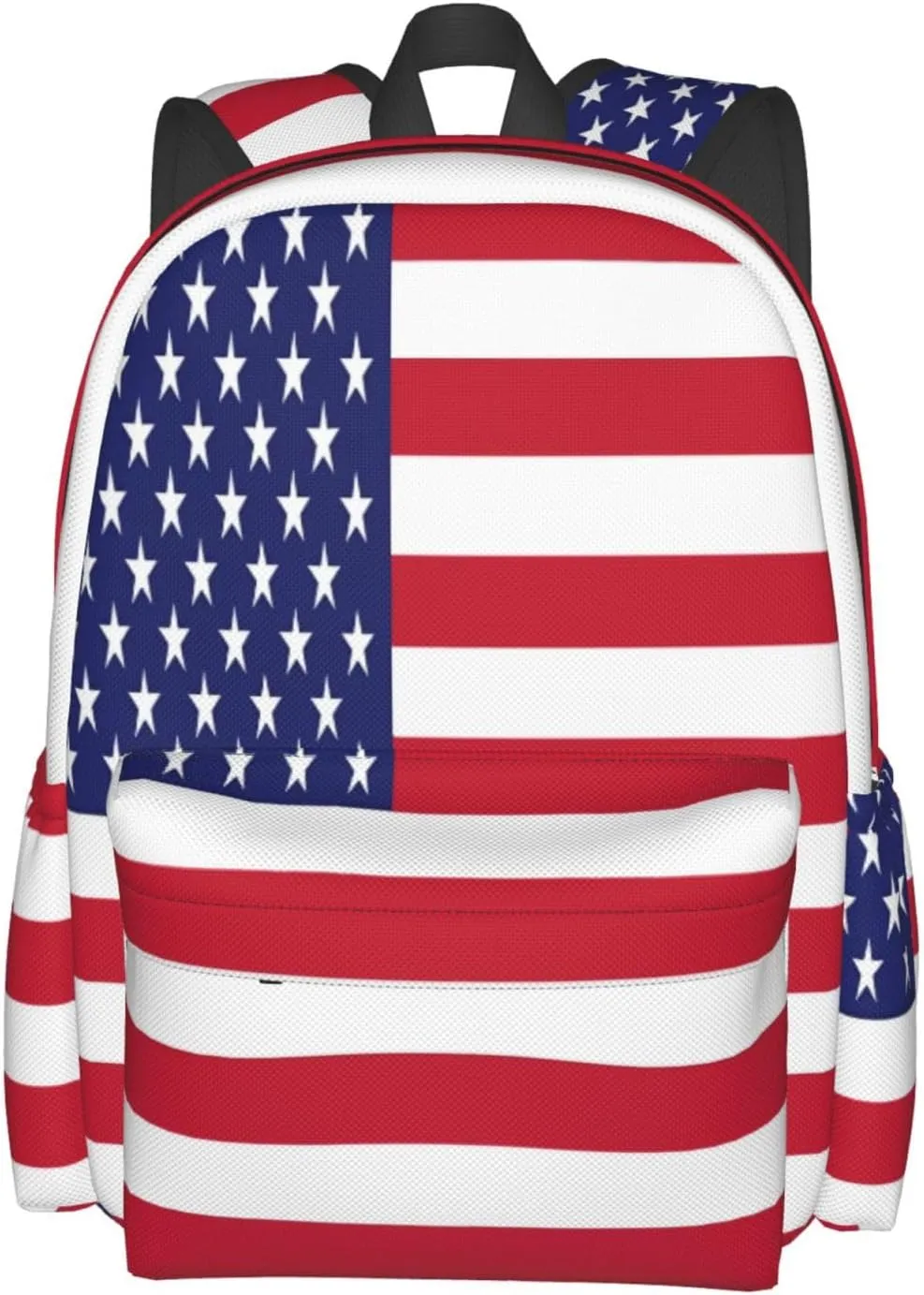 American Flag Casual Backpacks Large Travel Backpack Laptop Rucksack Sports Daypack Adjustable Strap Bag for Camping Hiking