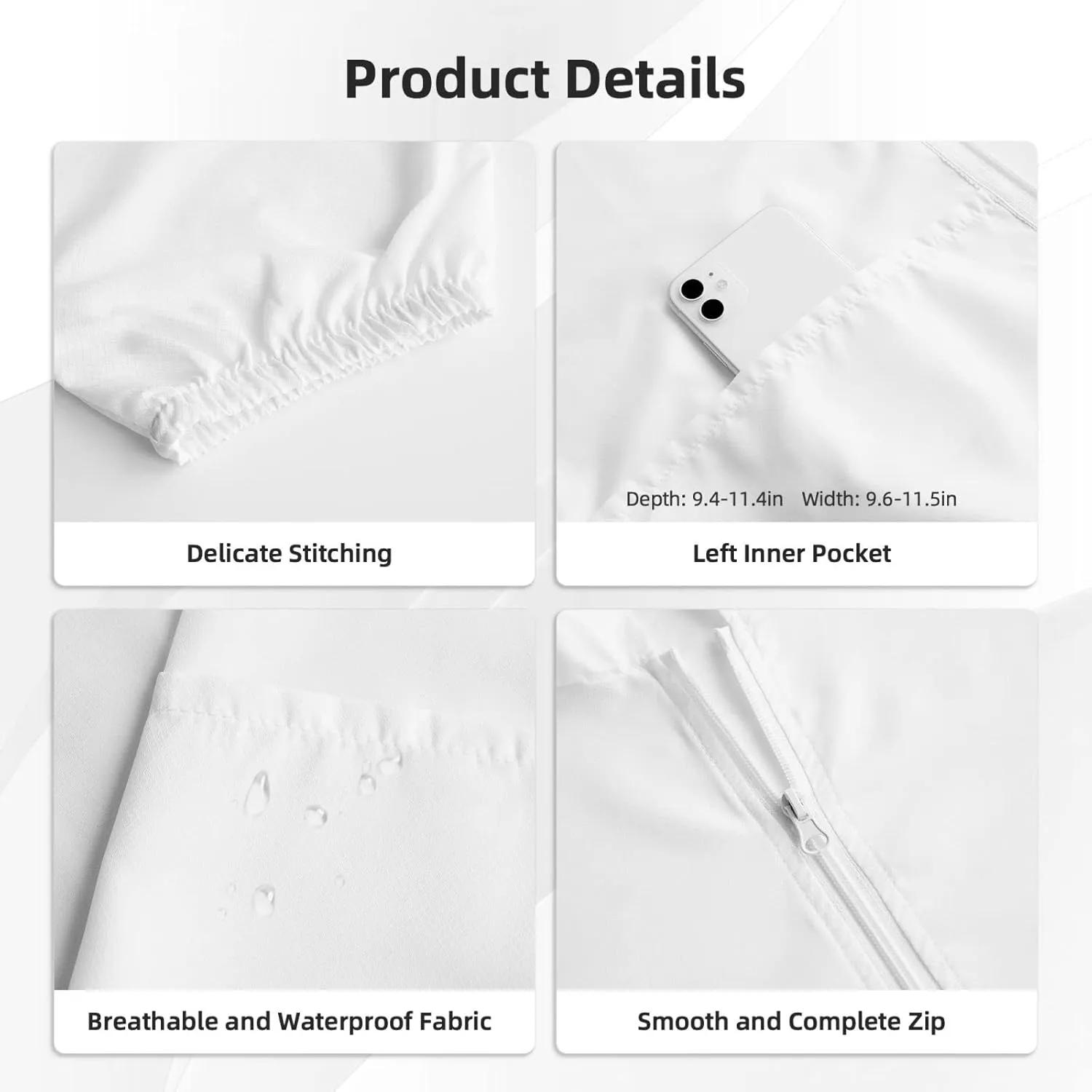 American Flag Wings with Coat of Arms of Chad Sun Protection Shirt Lightweight Breathable Quick-Dry Zip Hoodie