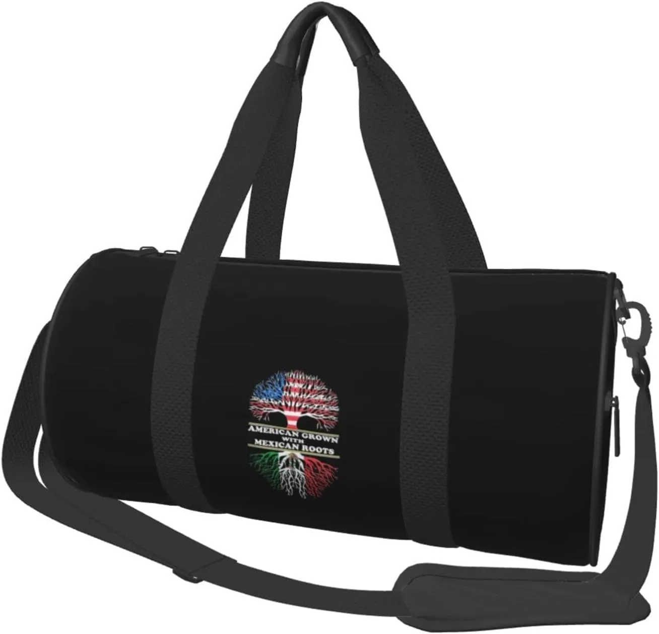 American Grown Mexican Roots Travel Luggage Duffel Bag Sports Rolling Foldable Duffel Bag