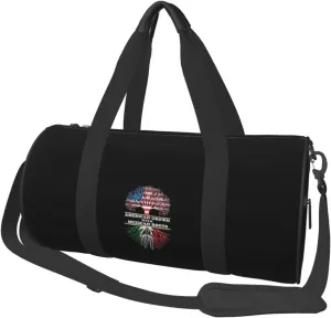 American Grown Mexican Roots Travel Luggage Duffel Bag Sports Rolling Foldable Duffel Bag