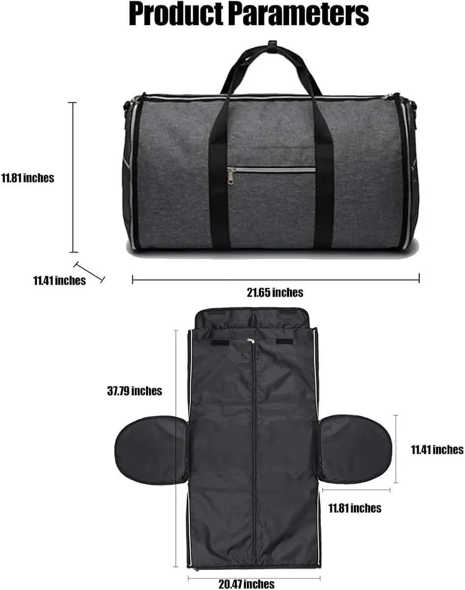 Amigo Bag Travel Bag, Foldable Clothing Bag Carry on Bag, Amigobag Luggage, Waterproof Large Capacity Suit Garment Duffel Bag, Garment Duffle Bags for Travel (Blue/1pcs)