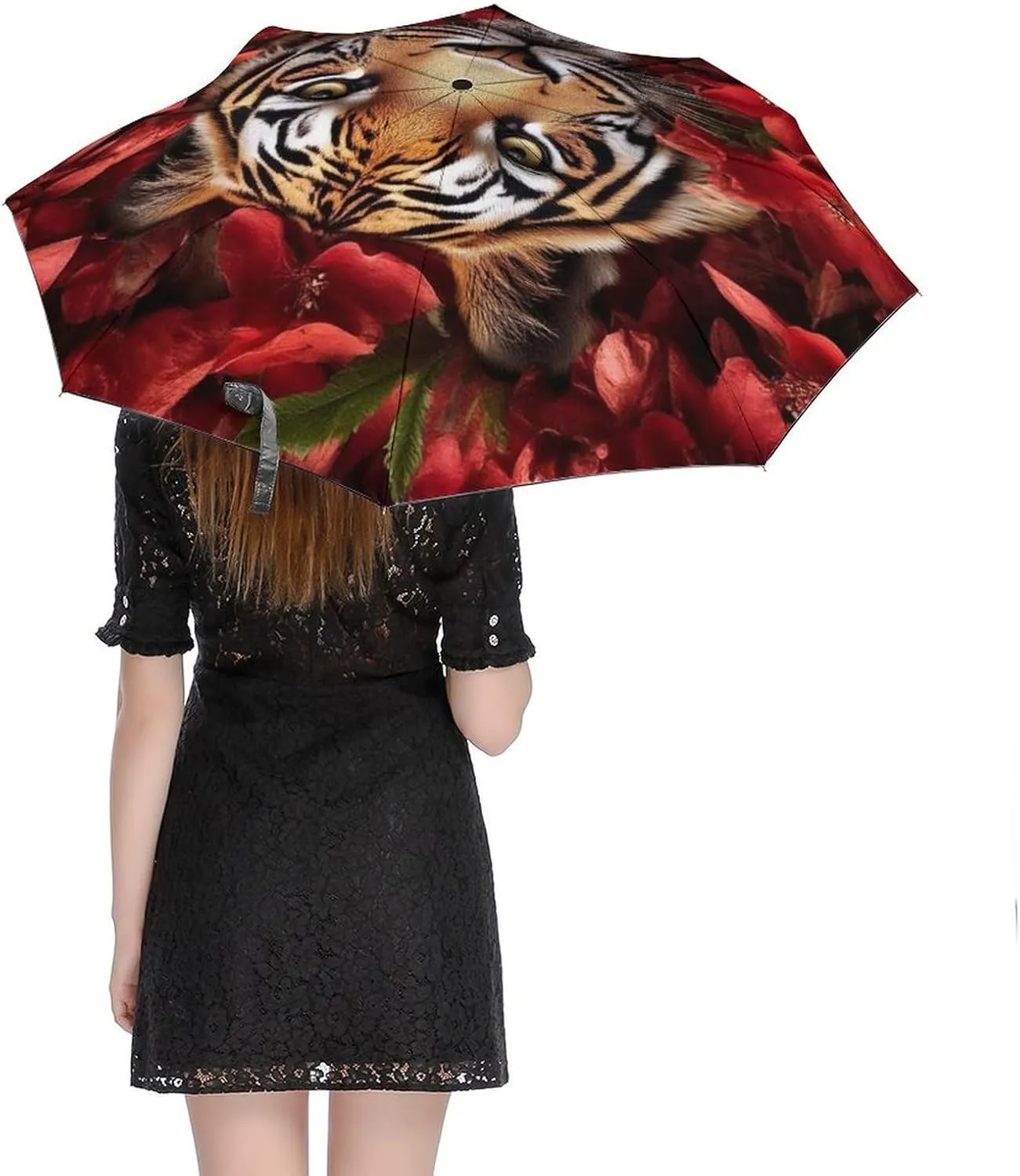 AMRANDOM Travel Umbrella Portable and Automatic Folding Rain Umbrella