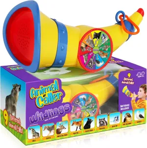Animal Caller for Kids – Birthday Gift for 3 4 5 6 7 Year Old Boys – Outdoor Adventure with 9 Real Animal Sounds – Fun Nature Sound Fun with Batteries Included