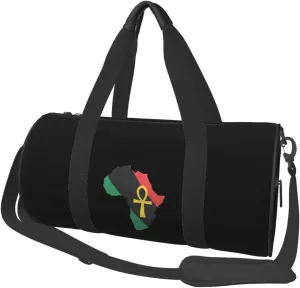 Ankh African Colored Africa Travel Luggage Duffel Bag Sports Rolling Foldable Duffel Bag