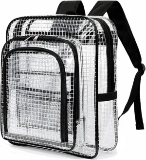 Anti-static Clear PVC Backpack Cleanroom Engineer Tool Bag for Computer Tools Working Daypack, Heavy Duty Antistatic Bag Backpacks