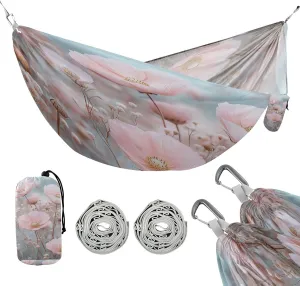ATTX Floral Landscapes Camping Hammock - Lightweight & Portable Hammocks, Heavy Duty 330lbs Capacity for Indoor, Hiking, Backpacking, Travel, Backyard, Beach#14