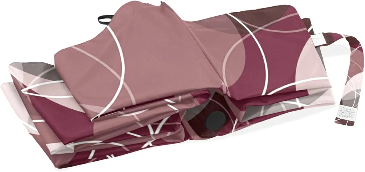 Automatic Folding Umbrella, Portable Strong Travel Rain Umbrella, Auto Open/Close Lightweight Compact Sun Anti-UV Parasol