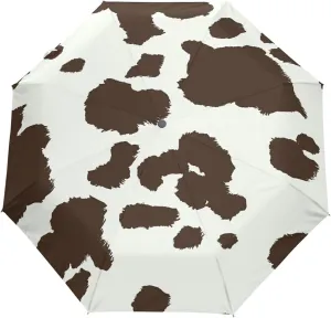 Automatic Folding Umbrella, Portable Strong Travel Rain Umbrella, Auto Open/Close Lightweight Compact Sun Anti-UV Parasol